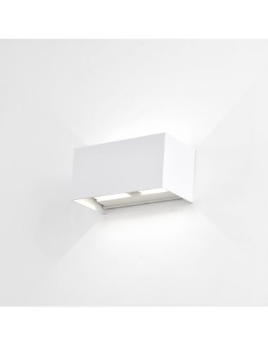 Applique murale rectangulaire LED Davos, blanc 4000K