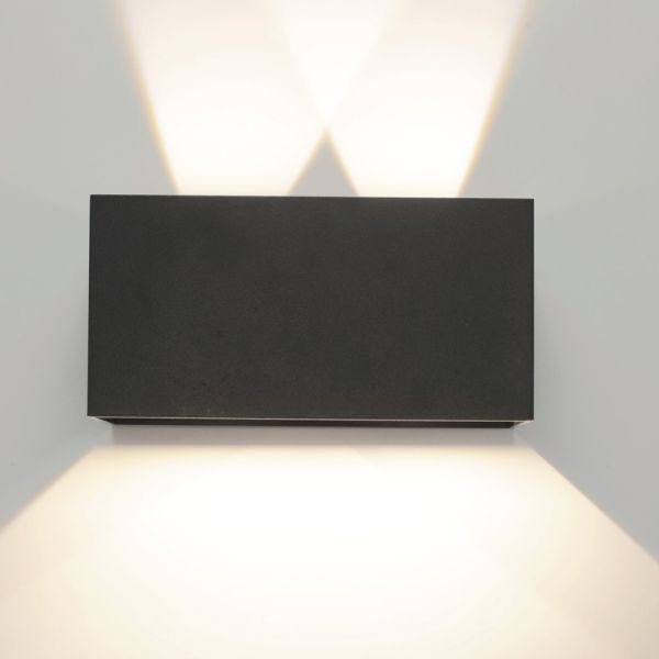 Luminária LED exterior retangular...