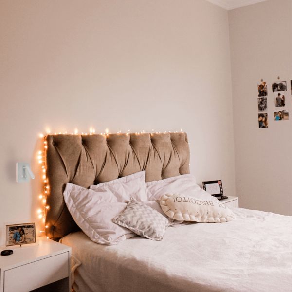 Candeeiro de parede LED quadrado Cayman com leitor branco ambiente