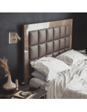 Applique LED carrée Cayman avec lecteur d'ambiance bronze
