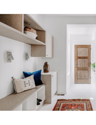 Applique LED carrée Cayman avec lecteur argent ambiant