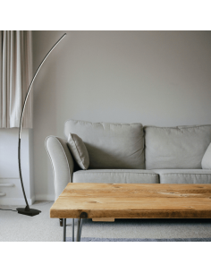 Lampadaire LED Solo Minimaliste Noir 2