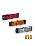 Bolsa 10 Pilotos de posición LED para remolque de Galibo Blanco, Rojo, Naranja | LeonLeds