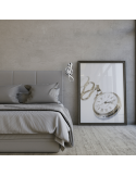 Moderno candeeiro de parede LED de metal Perugia ambiente níquel