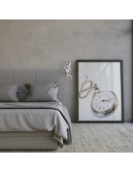 Applique murale LED moderne en métal Perugia ambient nickel