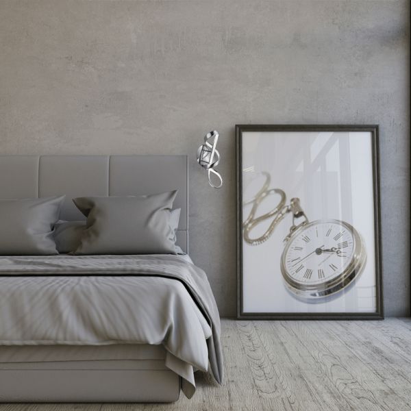 Applique murale LED moderne en métal Perugia ambient nickel