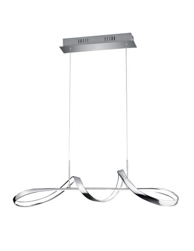 Luminária pingente Perugia LED minimalista cromada