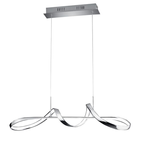 Luminária pingente Perugia LED minimalista cromada