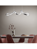 Lámpara LED colgante minimalista Perugia cromo ambiente