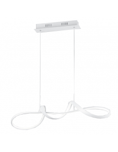 Suspension LED Perugia minimaliste chromée 2