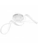 Plafón LED metálico regulable Perugia blanco