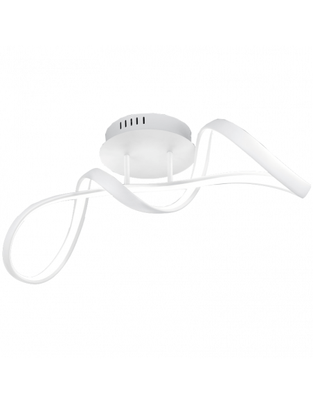 Plafonnier LED dimmable en métal blanc Perugia