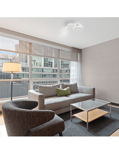 Plafonnier LED Perugia dimmable en métal blanc ambiant