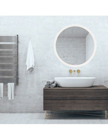 Espejo LED redondo Aurora ambiente