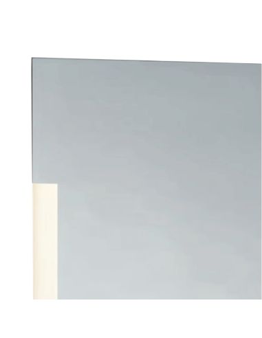 Espejo LED rectangular Lucia para baño ampliado