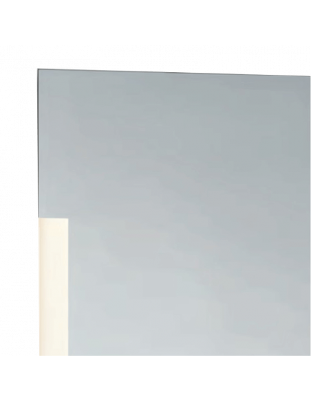 Espejo LED rectangular Lucia para baño ampliado