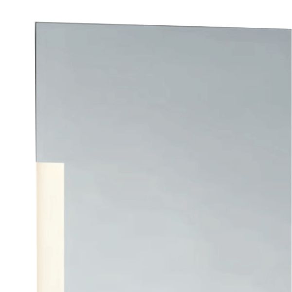 Espejo LED rectangular Lucia para baño ampliado