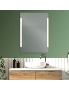 Espejo LED rectangular Lucia para baño 2
