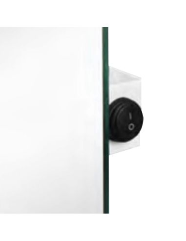 Espejo LED retroiluminado Luna rectangular interruptor