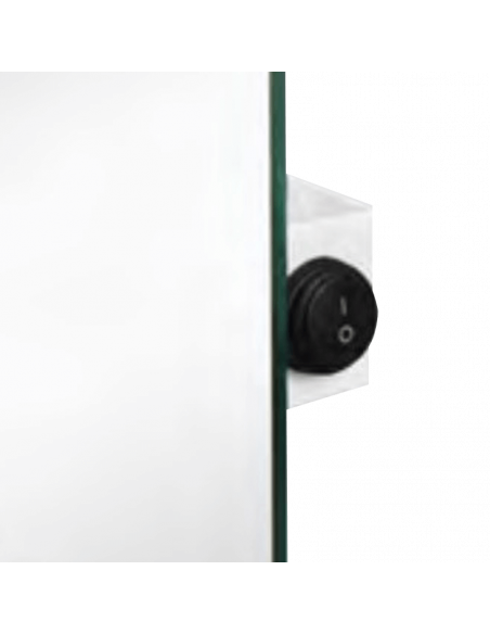 Espejo LED retroiluminado Luna rectangular interruptor