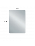 Espejo LED retroiluminado Luna rectangular medidas