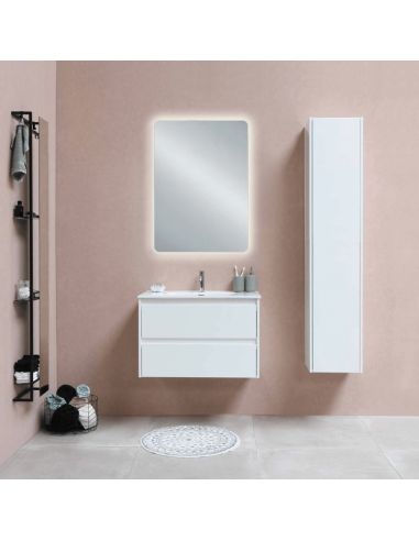 Espejo LED retroiluminado Luna rectangular ambiente