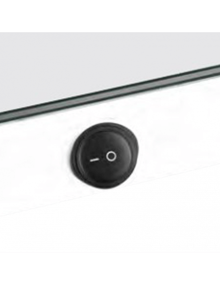 Espejo con luz LED rectangular Senna interruptor