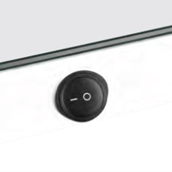 Espejo con luz LED rectangular Senna interruptor