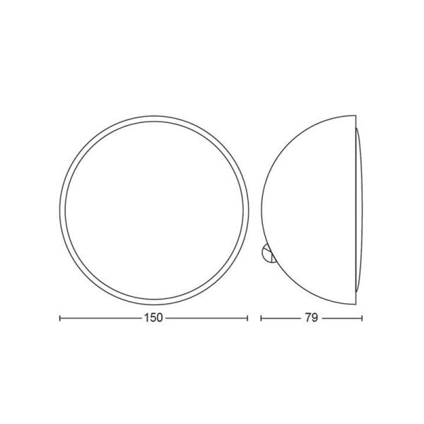 Lámpara de mesa LED portátil smart Hue Go medidas