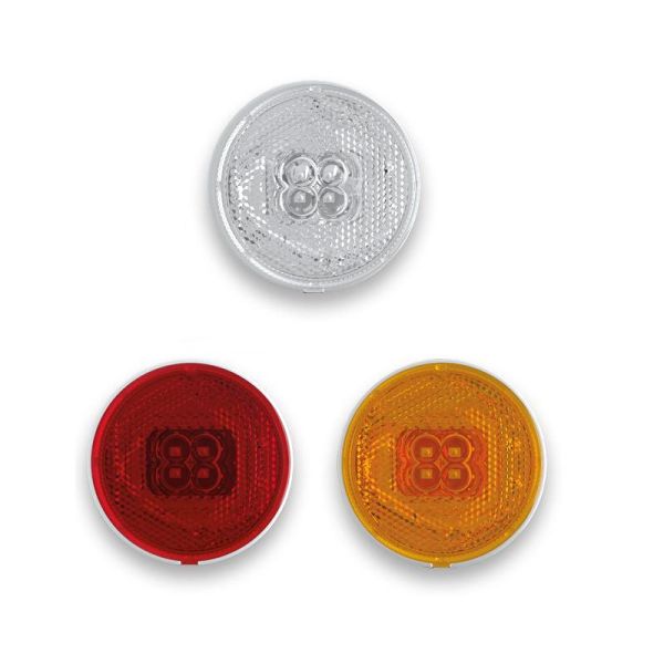 Indicador Lateral de Luz Redonda Fristom FT-060 LED Aprovado 12v 24v Reboque de Caminhão | leonleds