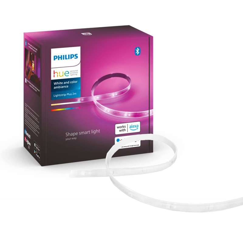 Tira RGB 2m Lightstrip Plus Philips Hue LeonLeds.com