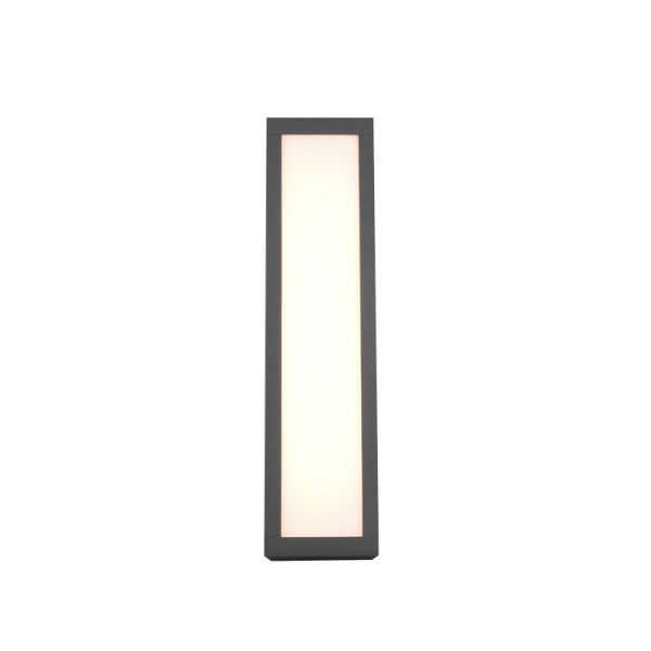 Aplique LED rectangular Fuerte antracita