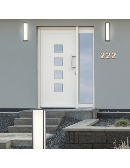 Applique LED rectangulaire Fuerte ambient anthracite