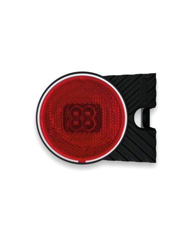 Piloto LED Galibo Lateral Redonodo con soporte Fristom FT-060 LED y Reflectante | LeonLeds