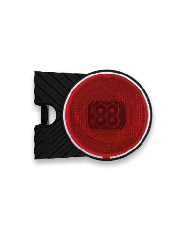 Piloto LED Galibo Lateral Redonodo con soporte Fristom FT-060 LED y Reflectante | LeonLeds