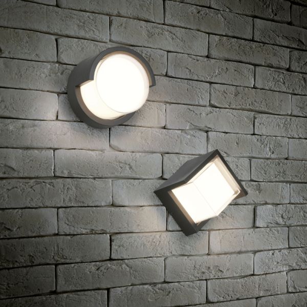 Applique murale LED Puno environnement rond moderne