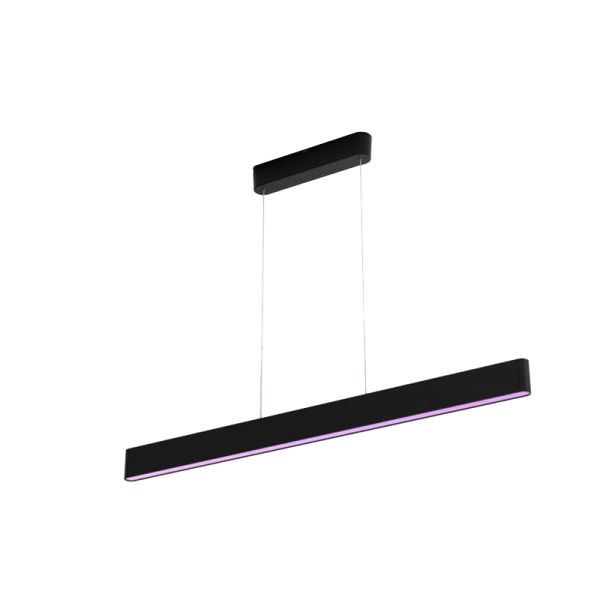 Lámpara LED colgante Ensis negra Philips Hue