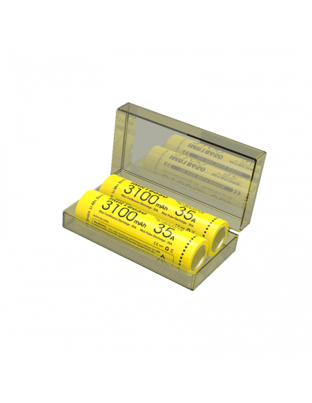 Pack 2 Baterías Nitecore IMR18650 3100mAH 35A estuche