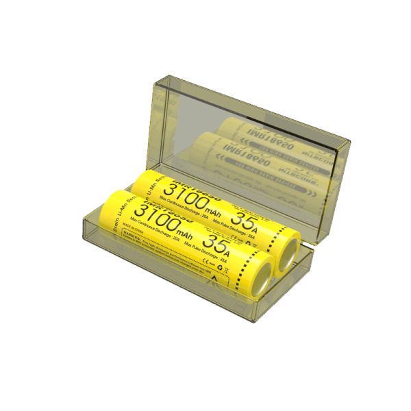 Pack 2 Baterías Nitecore IMR18650 3100mAH 35A estuche
