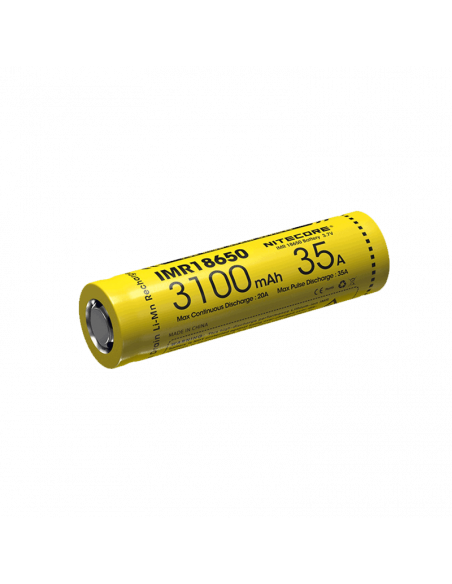 Pack 2 Batteries Nitecore IMR18650 3100mAH 35A