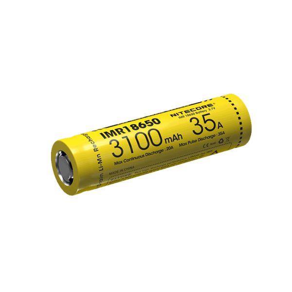 Pack 2 Batteries Nitecore IMR18650 3100mAH 35A