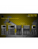 Pack 2 Baterías Nitecore IMR18650 3100mAH 35A  cargadores