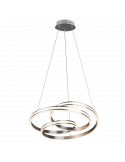 Luminária de teto LED de níquel Nuria 60W 7200Lm 2300K-3000K-4000K Trio | leonleds
