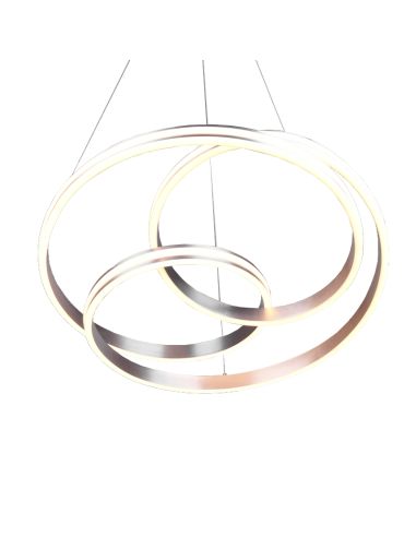 Luminária de teto LED de níquel Nuria 60W 7200Lm 2300K-3000K-4000K Trio | leonleds