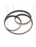 Lámpara de techo LED negra de diseño Nuria 60W 7200Lm 2300K-3000K-4000K Trio | LeonLeds