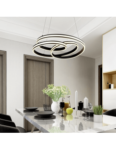 Lámpara de techo LED de diseño Nuria 60W 7200Lm 2300K-3000K-4000K Trio | LeonLeds 2