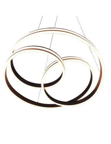 Plafonnier LED noir design Nuria 60W 7200Lm 2300K-3000K-4000K Trio | leonleds