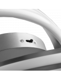 Design Plafonnier LED Interrupteur Yara 58W 7000Lm 2300K-3000K-4000K Nickel | leonleds
