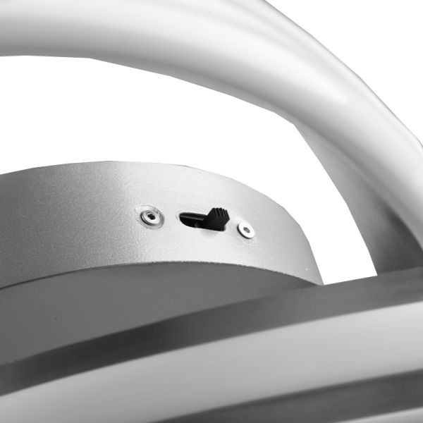 Interruptor de Plafón LED de diseño Yara 58W 7000Lm 2300K-3000K-4000K Niquel | LeonLeds