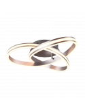 Plafón LED de diseño Nuria 58W 7000Lm 2300K-3000K-4000K Niquel | LeonLeds